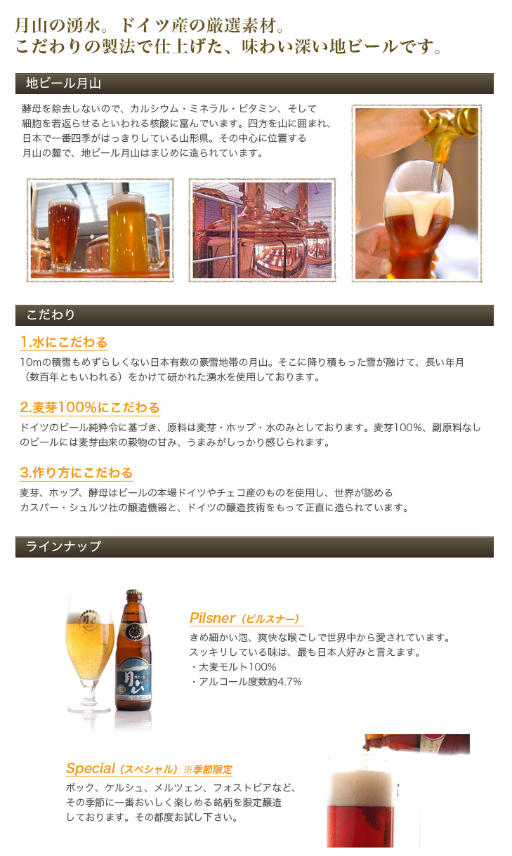 地ビール月山 リード文